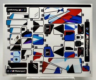 LEGO® BMW M4 GT3 M Hybrid V8 Sticker Sheets 1, 2 & 3 76922 NEW