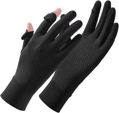 Sun Protection Gloves for Women, Full Finger Touchscreen UV Gloves, Non Slip Bre