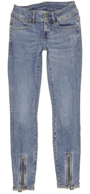 G-Star Lynn Zip Grip  Damen Blau Skinny Slim Stretch Jeans W24 L29 (101418)