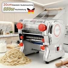 20CM Elektrisch Nudelmaschine Automatische Edelstahl Pasta Maker 550W CE