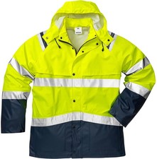 Fristads Warnschutz-Jacke High Vis Regenjacke Kl. 3 4624 RS Warnschutz-Gelb/Mari