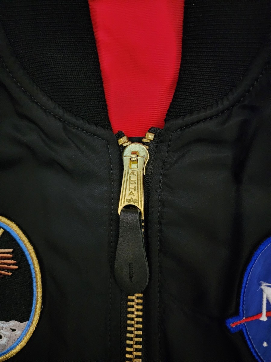 ALPHA INDUSTRIES MA-1 FLYERS APOLLO II NASA REVERSIBLE BOMBER