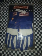  Nos Simpson Talon  Racing Gloves Large  3.3/5  Sfi Blue 86 Fia Rated 