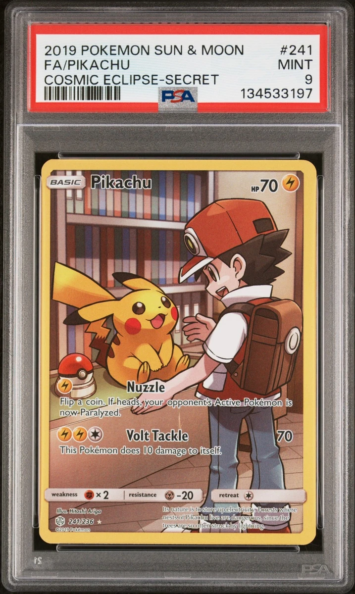 Pikachu Pokémon TCG Sun & Moon Secret Rare Individual Collectible