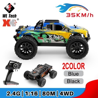 WLTOYS 1/16 RC Monster Truck 164018 4WD Off-Road 2.4G 80M Distance Brushed Truck
