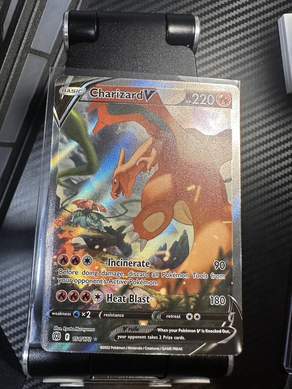 2022 Pokemon SWSH Brilliant Stars Charizard V #154/172 NM ✅