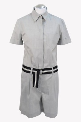 Bikkembergs Damen Jumpsuit Gr. 34 Grau NEU Overall Einteiler Elegant Business