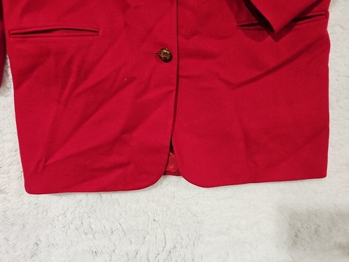 Giacca equitazione Hunt Club donna 12T blazer lana merino rosso bottoni a levetta - Foto 4 di 10