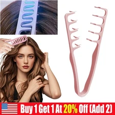USA Wide Tooth Hair Comb Wide Tooth Comb For Curly Hair Roots Volumizing 