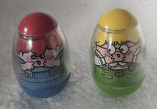 Vintage 1976 Hasbro Scared Boy and Girl from Weebles Haunted House VGUC