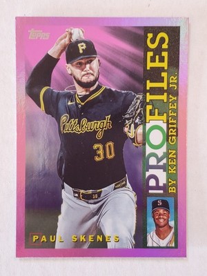 PAUL SKENES 2026 Topps Series 1 PROFILES PINK PARALLEL #TP-14