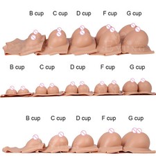 High Collar Realistic Silicone Breast Forms Enhancer Crossdresser Trandsgender
