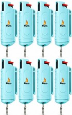 8 Pack Burn Pepper Spray 1/2oz Police Strength OC Self Defense Keychain Green