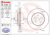 Pack Von 2 - Bremsscheibe 09.A109.11 Brembo FüR Lexus