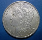 1878-CC Morgan Silver Dollar solid original AU
