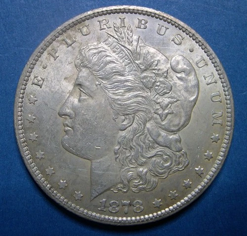 1878-CC Morgan Silver Dollar solid original AU