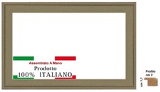 Cornice in legno, grigia, effetto usurato, per stampe, foto, poster. Spess. cm 2