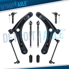 10pc Front Lower Control Arms Tie Rod for 2007-2017 Jeep Patriot Compass Caliber