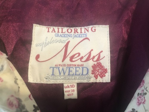 NESS of SCOTLAND : Women’s Beautiful Roses Print Short Trench Coat : U.K. 10 - Picture 3 of 10