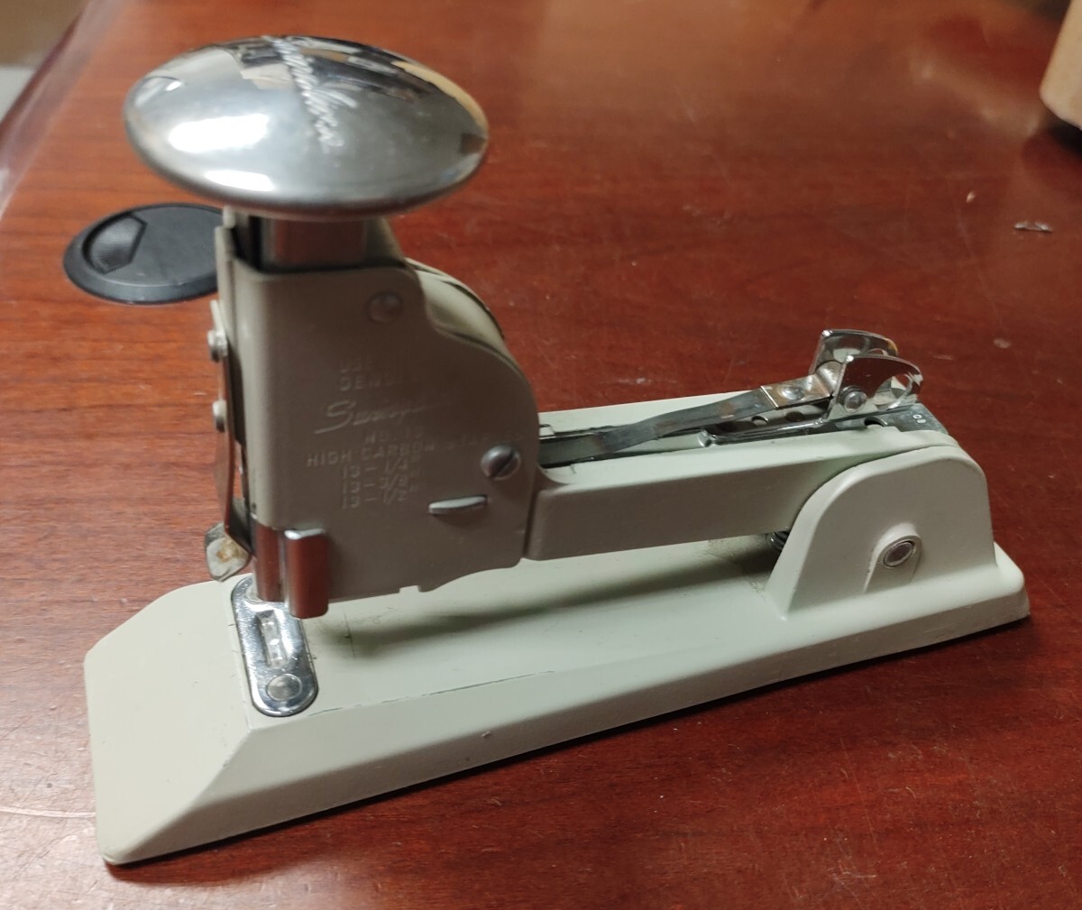 Vintage Swingline No. 13 Heavy Duty Speed Stapler Retro Gray