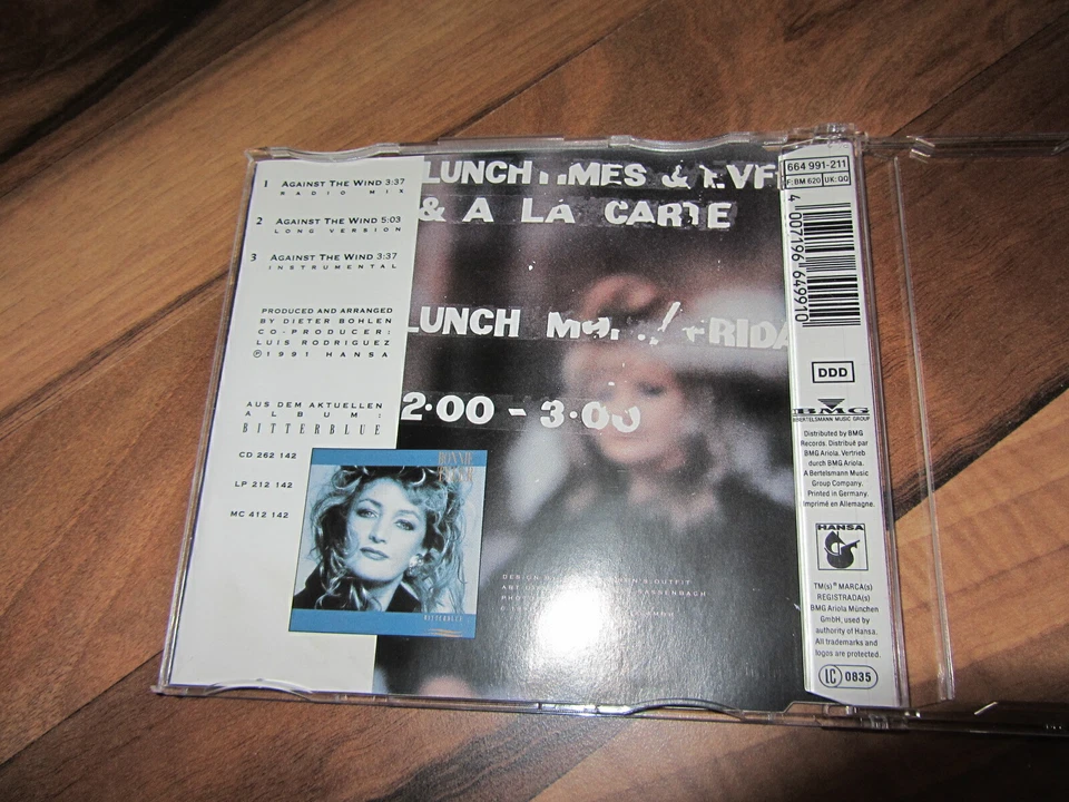 BONNIE TYLER Against The Wind OOP 1991 GERMANY CD single long version Foto 2 de 3