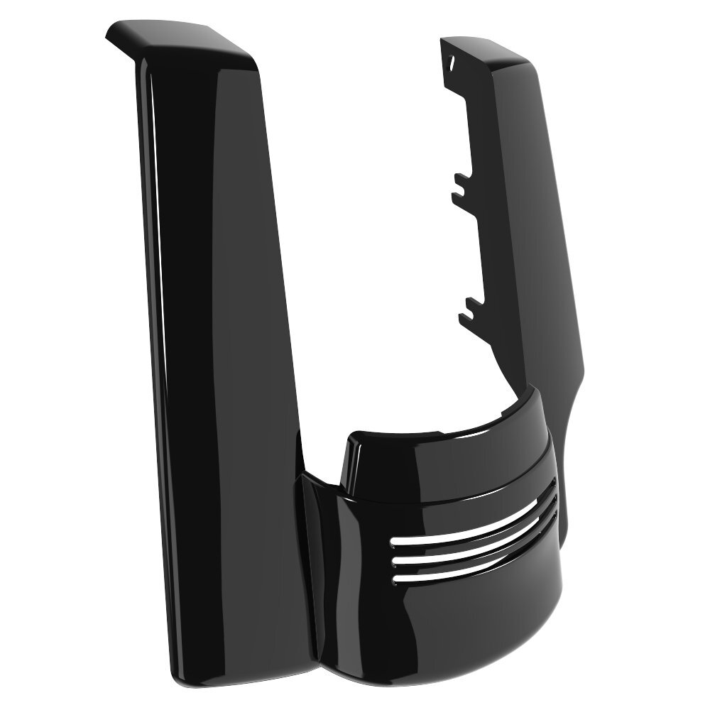Single Cutout Vivid Black Stretched Rear Fender Extension