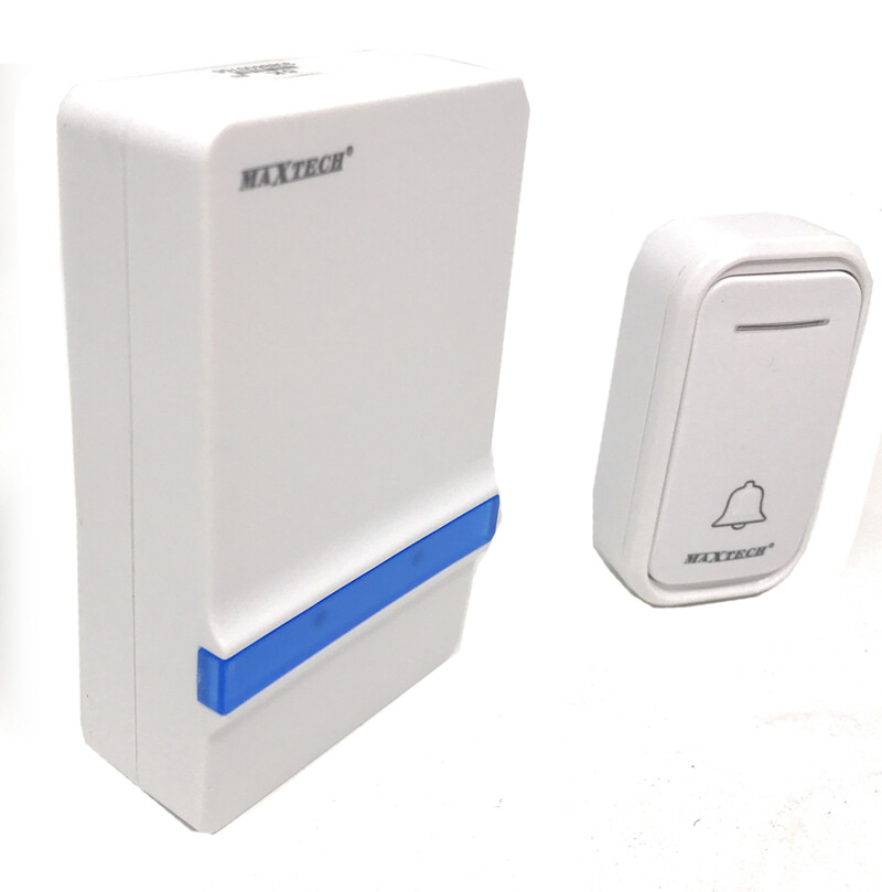 Campanello wireless a batterie wifi doorbell 38 toni raggio 80m a led senza fili