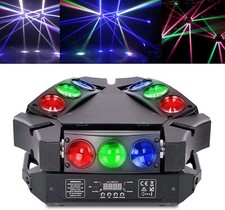 9LED RGB Moving Head DMX512 Spider Stage Lighting Home Party DJ Disco Lamp 135W