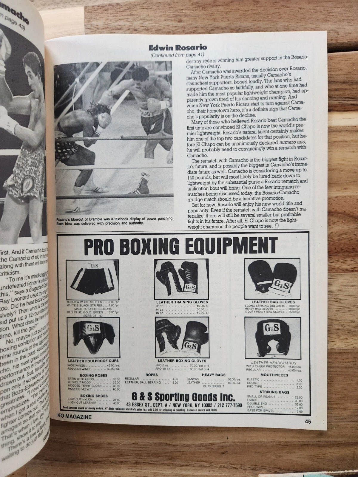 KO Boxing Sport Magazine February 1987 Honeyghan Curry Czyz Marv Johnson Poster - 画像4/8