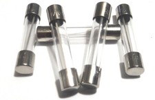 SET OF 5 EACH BRAND NEW AGC 10 AGC10 10A 250V BUSS BUSSMANN FUSES