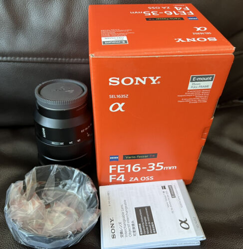 Objectif Sony Vario-Tessar T* FE 16-35 mm f/4 ZA OSS (modèle américain) plus filtre UV - Photo 1/5