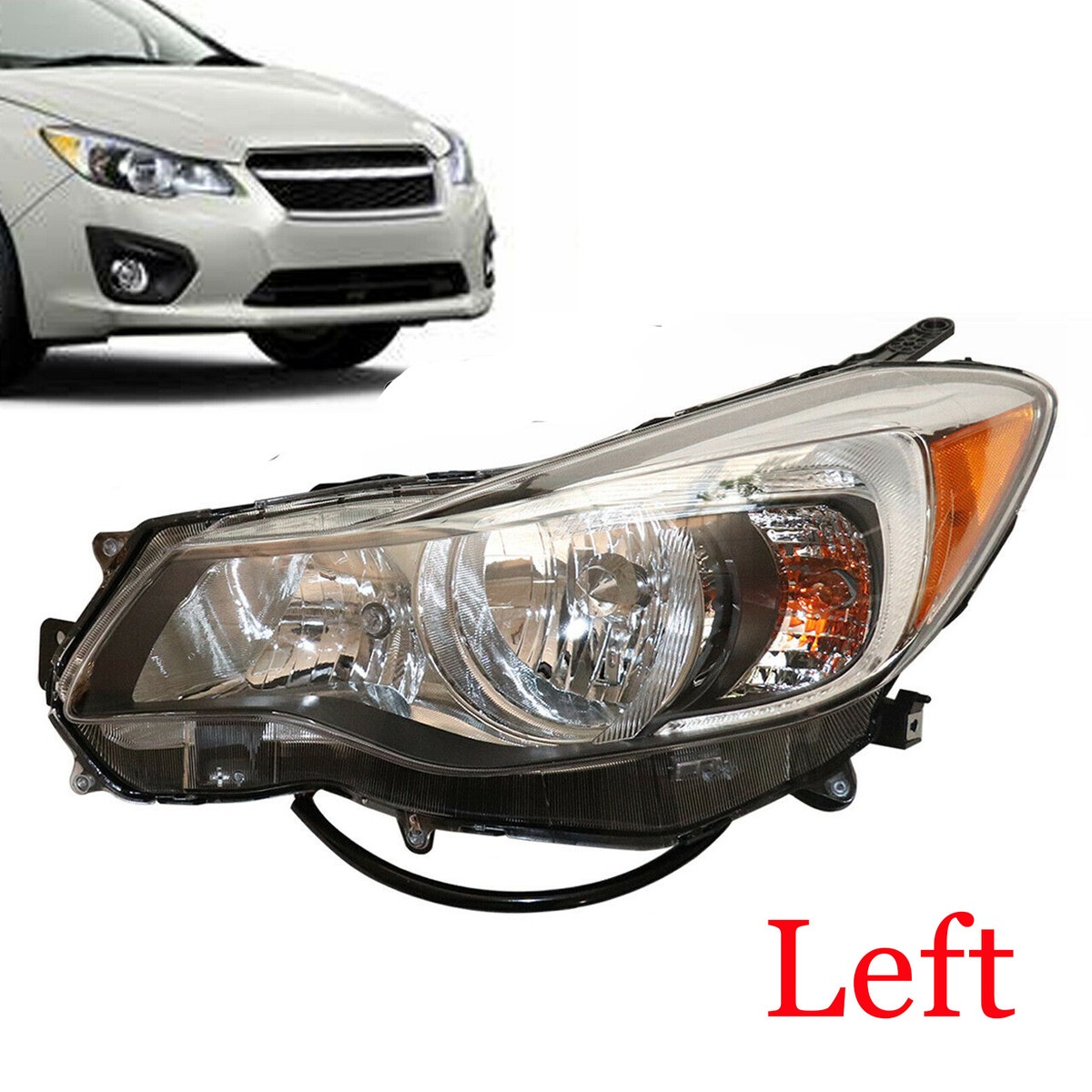 For 2012-2014 Subaru Impreza 4-Door Halogen Left Headlight