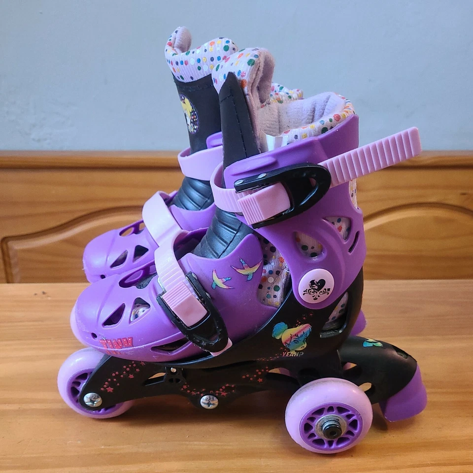 Patines Entrenadores Ajustables 2 en 1 Hadas Disney, Campanilla, Para Principiantes 3+ Foto 3 de 4