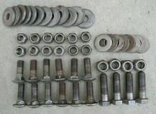 Cadillac Front Bumper Bracket Nuts Bolts Round Flat Washers 1963-1964 63-64 Oem Cadillac Front Bumper Bracket Nuts Bolts Round Flat Washers 1963-1964 63-64 Oem