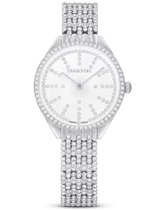 Swarovski Crystal band watch Princess strap, For Apple Watch® 40mm & 41mm, Silver tone  main image 4