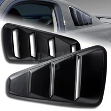 For 2005-2014 Ford Mustang 1/4 Quarter Side Window Louvers Scoop Cover Vent 2PCS