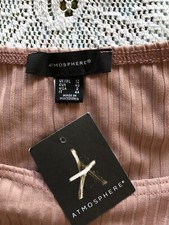 BNWT pink ribbed bodycon dress, 12