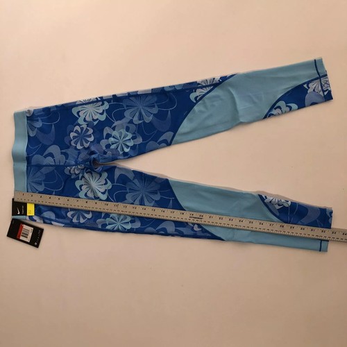 Nike Girl's Pro Blue Printed Training Leggings 939005-403 Sz L (Girls) - Picture 5 of 5