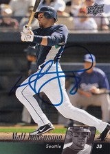 Matt Tuiasosopo Signed 2010 Upper Deck Mariners Baseball Card #446 MLB Autograph