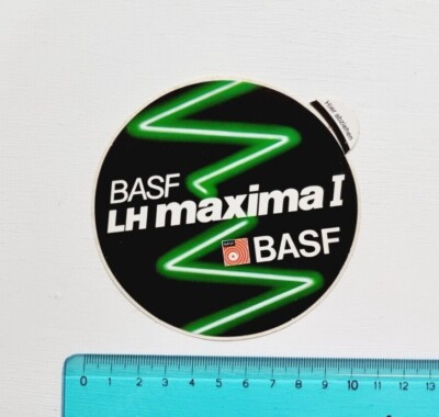 STICKER BASF LH MAXIMA I STICKER STICKER VINTAGE 80s ORIGINAL