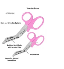 NEW PINK EMT Medical 7.5" Utility Bandage Scissors Shears Paramedic TRUMA EMT