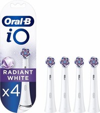 Radiant White Toothbrush Replacement Brush Head for iO Series Oral-B  4-Pack