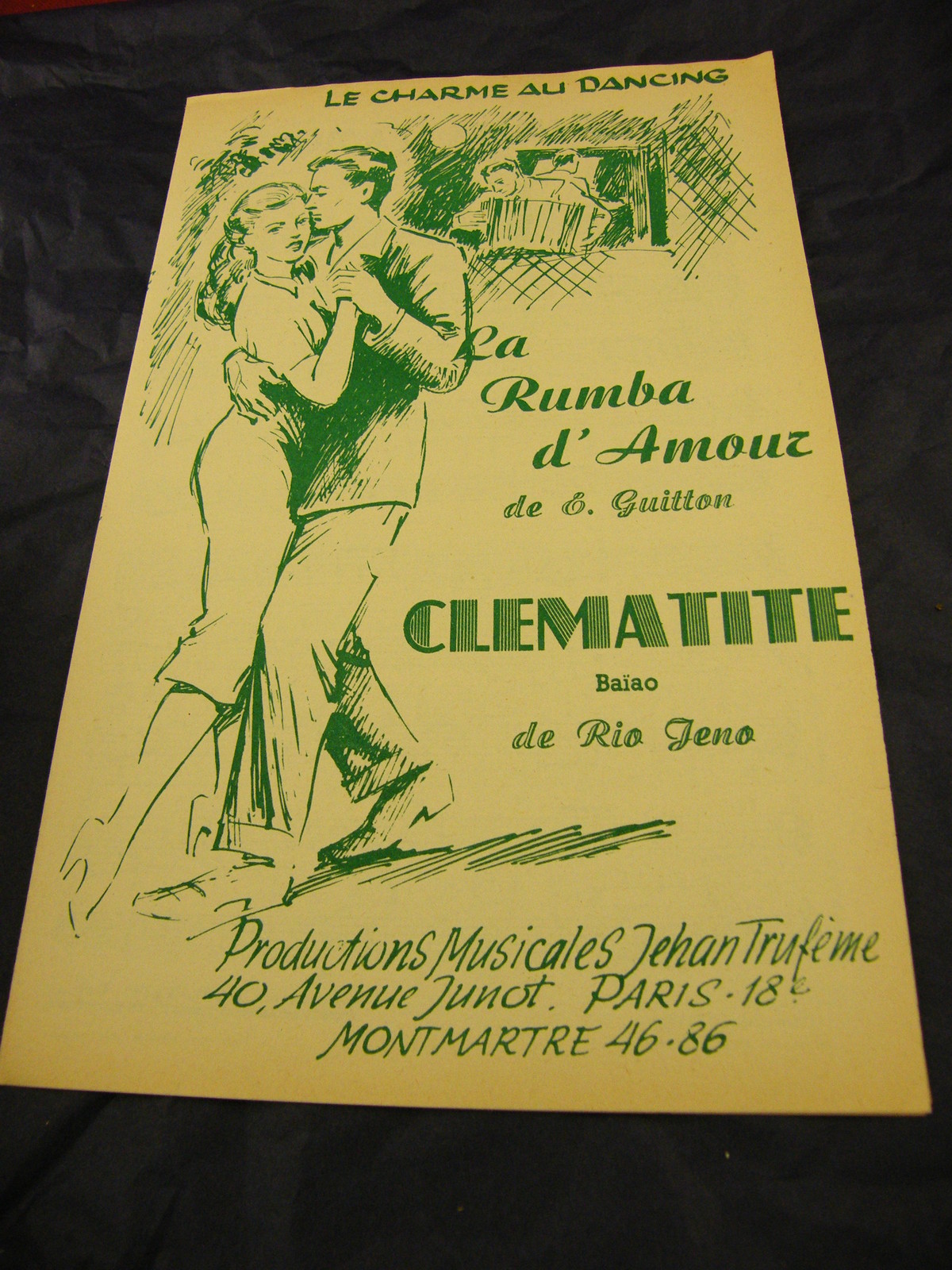 Partition La Rumba De L'Amour By A. Guitton Clematite De Rio Jeno