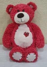 First  Main Red Tender Teddy Bear Plush 12" with Hearts Stuffed Animal Toy
