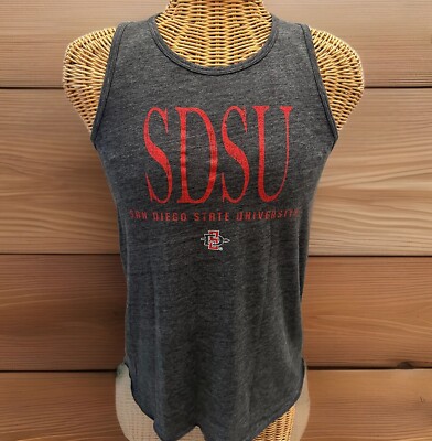 San Diego State Aztecs Women s Graphic Tank Top, Brand: Blue 84, Gray, Size M