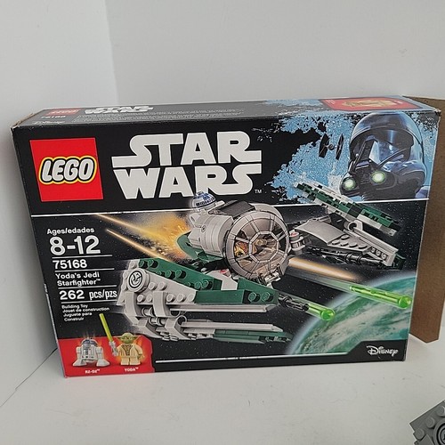 Lego Star Wars Yodas Jedi Starfighter 75360 completo manuale minifigure scatola - Foto 5 di 16