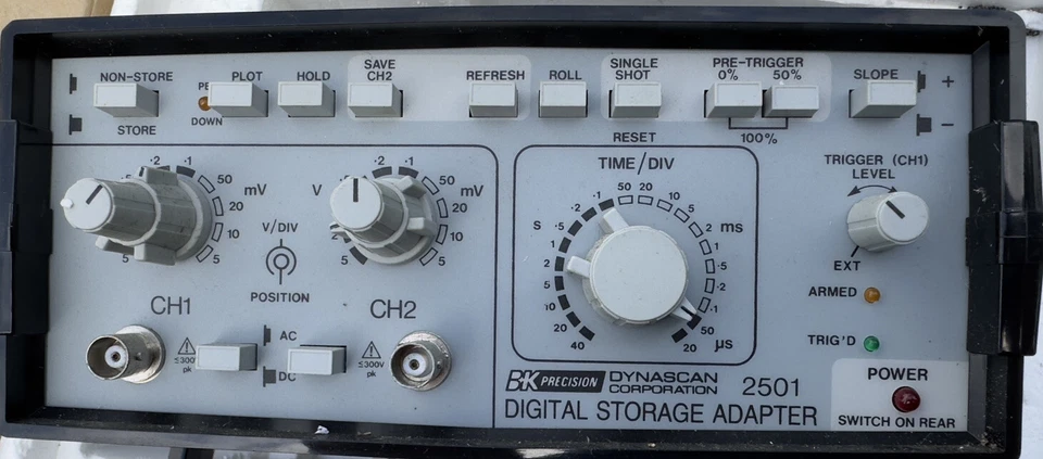 B+K Precision Dynascan 2501 Digital Storage Adapter for Oscilloscope, Plotter - Image 2 of 4