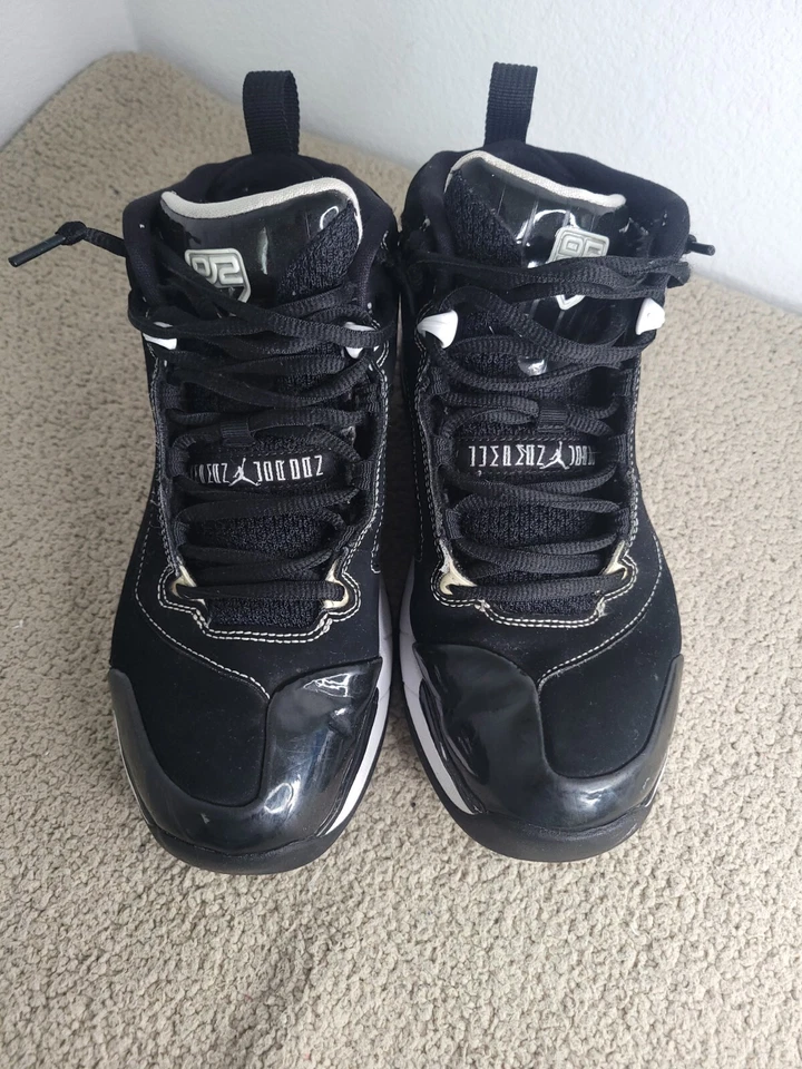 Raro Nike Air Jordan Jeter Captain Niños 6Y 6 Jóvenes Negro MLB Yankees Zapatos S21 Foto 4 de 4