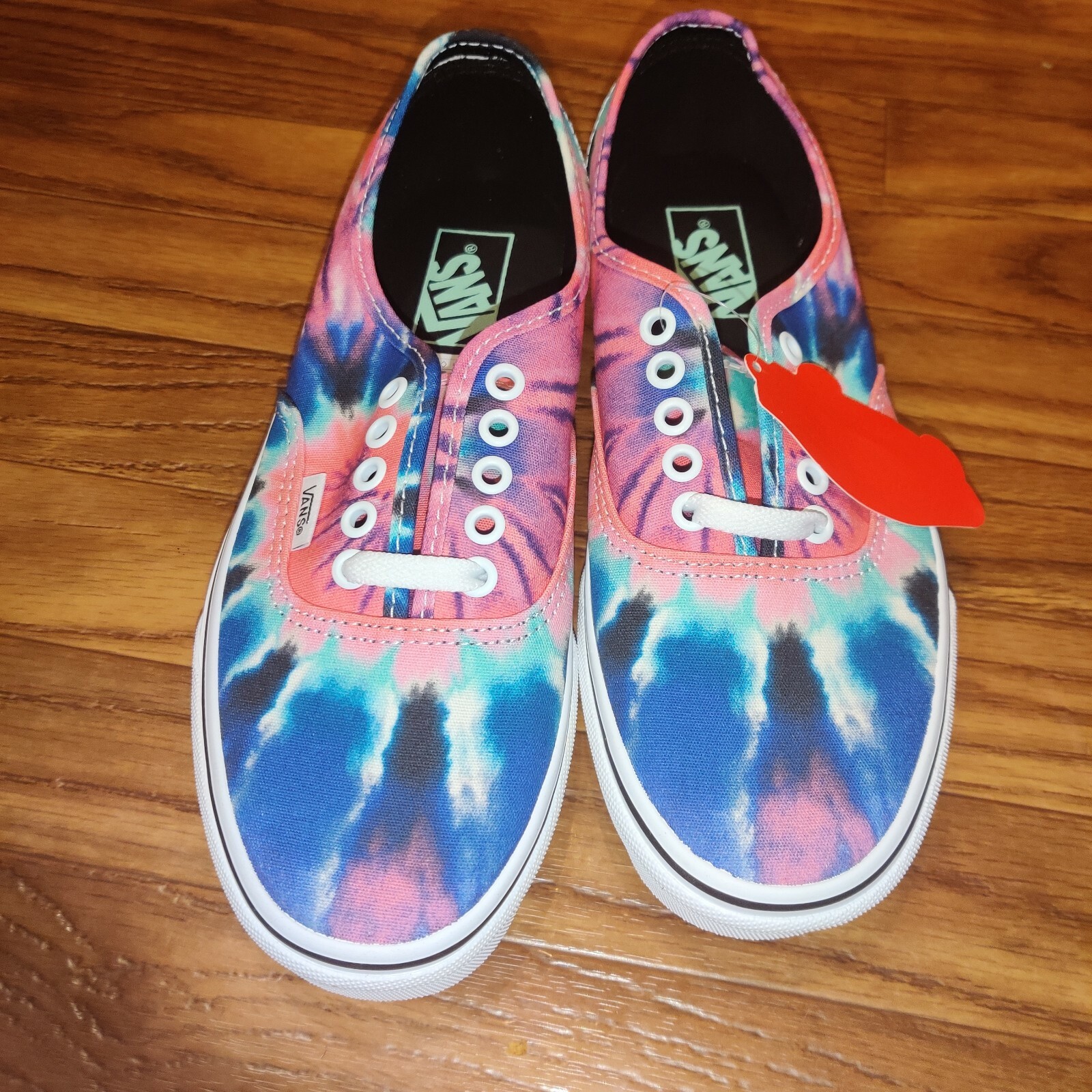 Vans Authentic Skateboard Tie Dye Multi/True White Women's Size 5/Mens 3.5 image 10