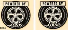 Powered By Olds Vintage NOS 60's water slide decals 2pc